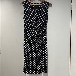 Talbots Black and White Polka Dot MP